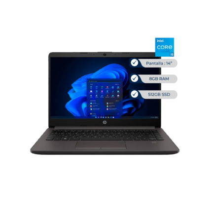 LAPTOP HP 240 G9 7P9A6LA-S CI5-12 8GB/512GB 14PULG